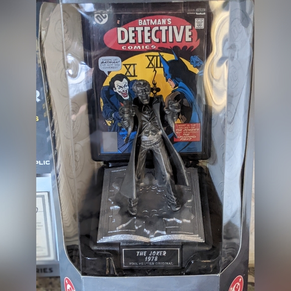 NIB VTG 1997 DC Comic Book Champions Batman The Joker Fine Pewter Original - Picture 2 of 7